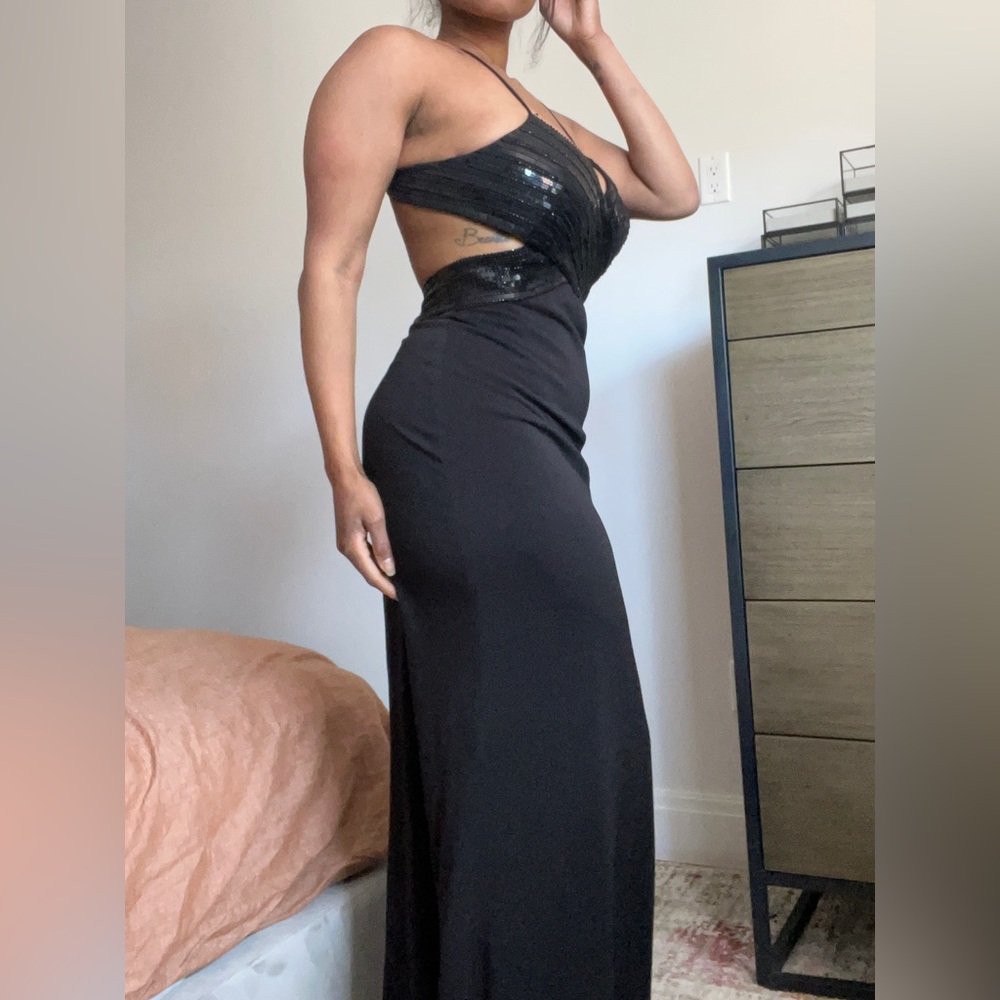 Sexy and sophisticated black evening gown